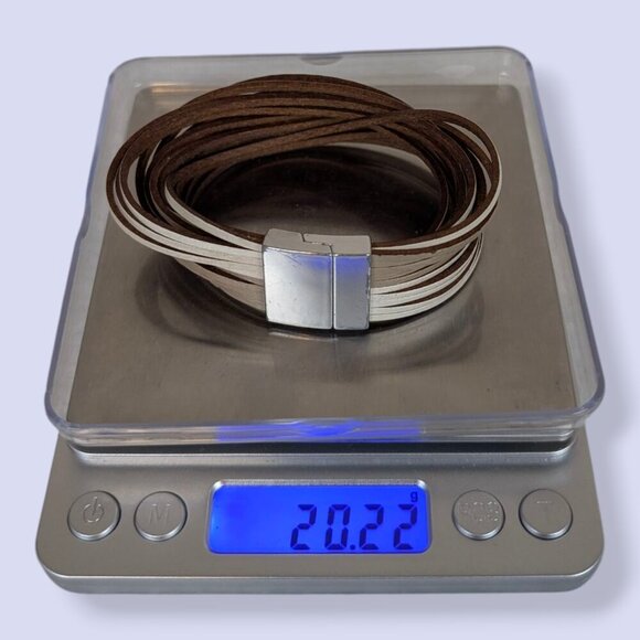 (2/$20) Brown & Cream Multistrand Magnetic Bracelet - Picture 5 of 5